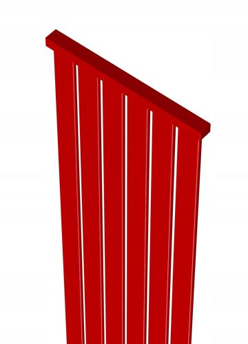 Grzejnik dekoracyjny LOTUS 160x61 CZERWONY na Arena.pl