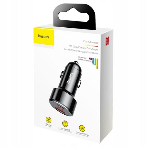 Baseus ładowarka samochodowa Magic PPS QC 3.0+ USB + PD czarna 45W na Arena.pl