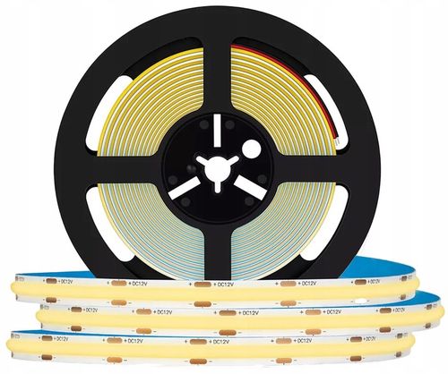 Taśma LED listwa COB 12V 3M Linia NEON Neutralny + zasilacz wtyk 30W na Arena.pl