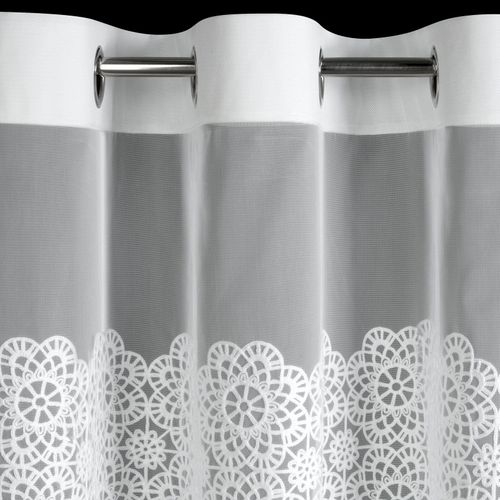 Firana Afrodyta 140x250 biała siatka haft przelotki na Arena.pl