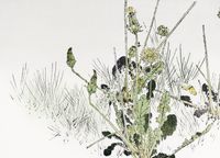 Plakat 18x13cm Wild Dandelions, Seitei Japoński Vintage