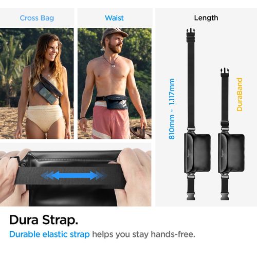 SPIGEN A620 UNIVERSAL WATERPROOF WAIST BAG BLACK na Arena.pl