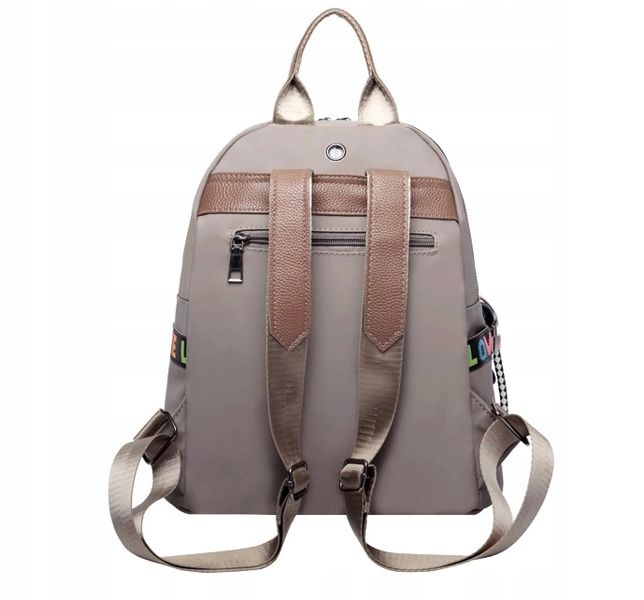 Wodoodporny Plecak elegancki miejski na ramię boho T42_Szary zdjęcie 12