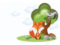 60X40CM LISEK WIEWIÓRKA OBRAZ