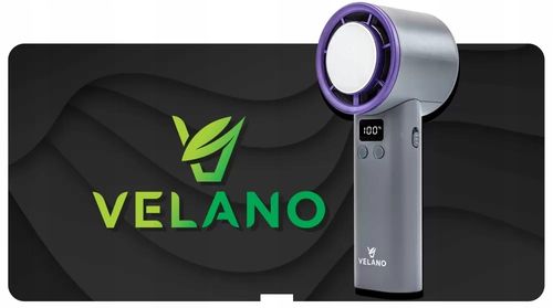 Wentylator RĘCZNY podróżny AKUMULATOROWY 4000mAh wyświetlacz REGULACJA na Arena.pl