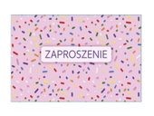Zaproszenia urodzinowe kolorowe, 10 szt.