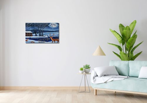 Obraz 70x40cm Beztroski Corgi na Arena.pl