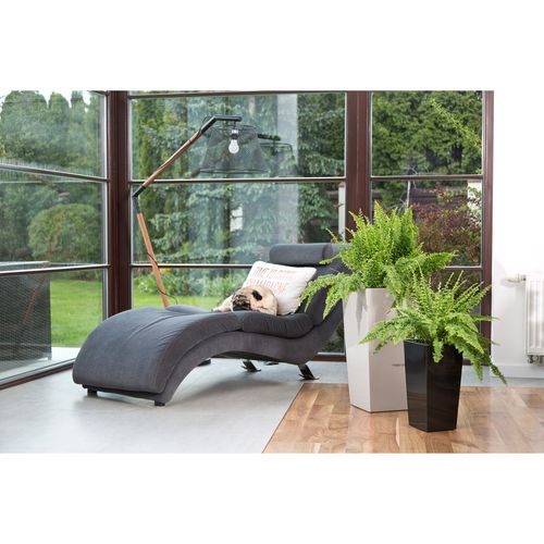 Doniczka wysoka z wkładem połysk antracyt H 465 mm na Arena.pl