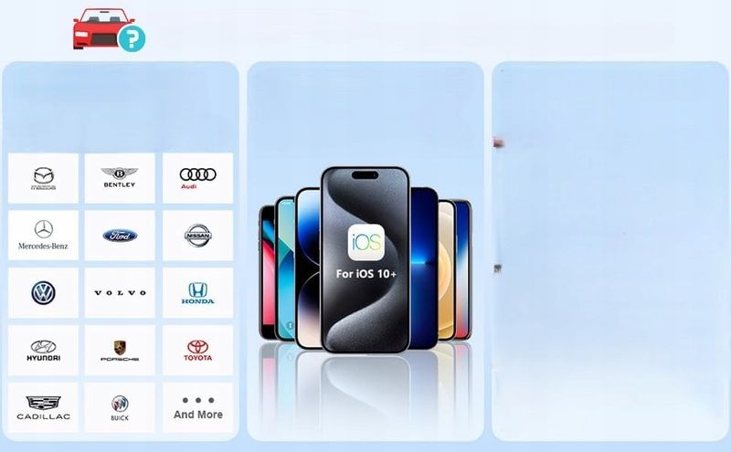 Adapter Moduł Carplay Android Auto Bezprzewodowy Wifi Bluetooth 2W1 Mini zdjęcie 5