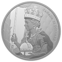 Canada: Queen Elizabeth II’s coronation $50 Srebro 2022 Proof