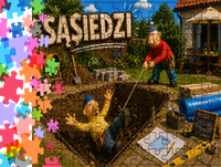 Puzzle tradycyjne - Sąsiedzi - Pat i Mat
