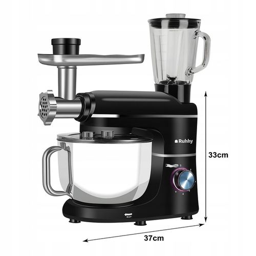 ROBOT KUCHENNY PLANETARNY MIKSER CZARNY MASZYNKA DO MIELENIA MIĘSA BLENDER na Arena.pl