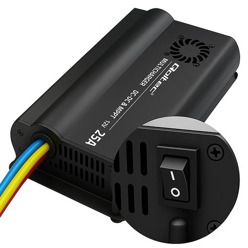 Ładowarka DC-DC 25A MPPT Qoltec do akumulatorów 12V LiFePO4 AGM GEL STD na Arena.pl