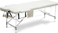 Stół, łóżko do masażu 2-segmentowe aluminiowe XXL