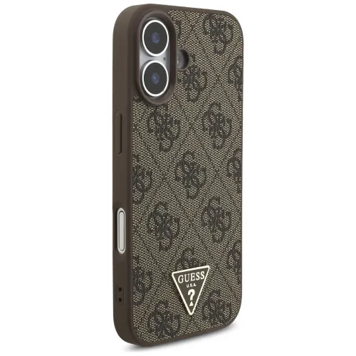 etui guess 4g strap triangle logo magsafe na iphone 17 - brązowe na Arena.pl