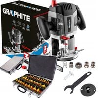 GRAPHITE FREZARKA GÓRNOWRZECIONOWA 59G717 TULEJE 6-8-12mm +FREZY 35