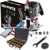 GRAPHITE FREZARKA GÓRNOWRZECIONOWA 59G717 TULEJE 6-8-12mm +FREZY 35