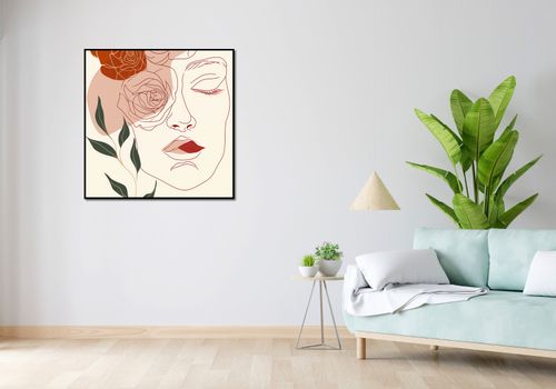 Plakat 90x90cm Beż i Twarz na Arena.pl