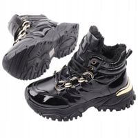 BUTY SPORTOWE ZIMOWE DAMSKIE OCIEPLANE TRAPERY BOTKI ŚNIEGOWCE SUWAKI