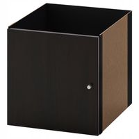 IKEA wkład z drzwiami KALLAX 33x33cm CZARNOBRĄZOWY