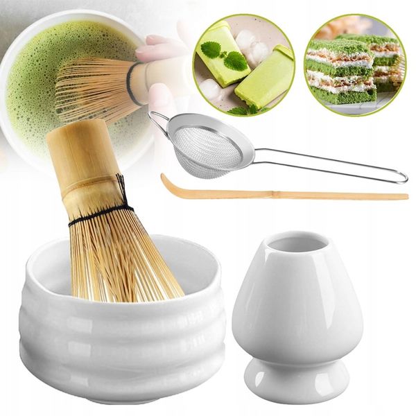 ZESTAW 5 DO CEREMONII MATCHA ZESTAW DO HERBATY MATCHA TRZEPACZKA DO MATCHY zdjęcie 1