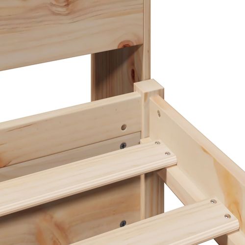 Łóżko z regałem, bez materaca, 90x200 cm, sosnowe na Arena.pl