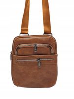 Herisson - męska torba na ramię listonoszka saszetka brązowy H2023-152