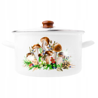 Garnek tradycyjny OdeloOD 5053 grzyby 24 CM 6 L emaliowany