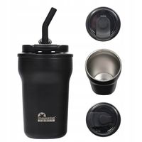 Kubek termiczny termos ze słomką ustnikiem Majestic Sport 420 ml