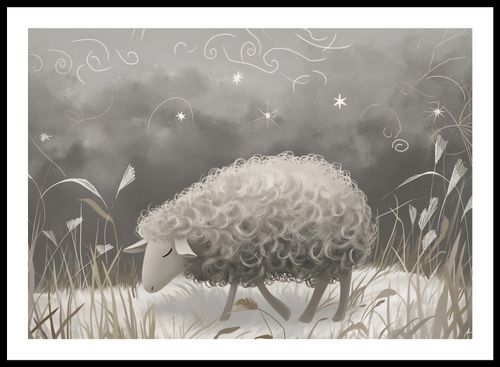 Plakat 66,5x46,5cm Bujna Owca na Arena.pl