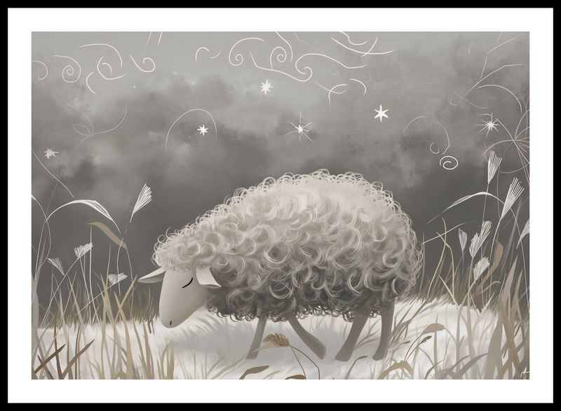 Plakat 66,5x46,5cm Bujna Owca zdjęcie 3