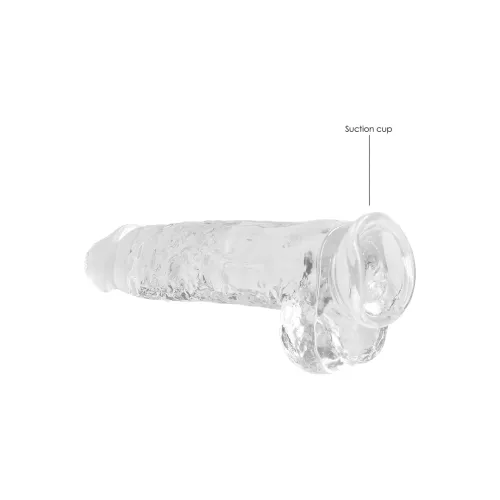 realrock crystal clear - model z anatomicznymi kulkami 25 cm z przyssawką na Arena.pl
