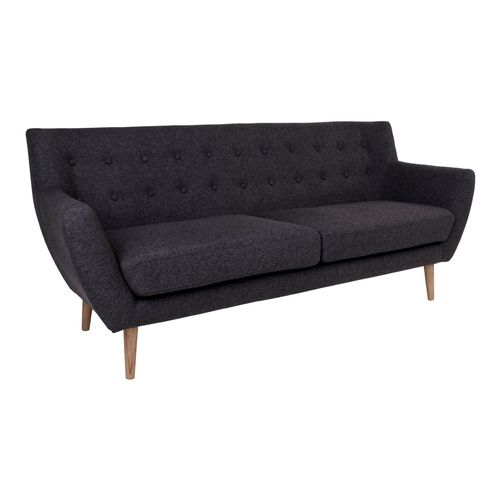 Czarna sofa trzyosobowa Monte na Arena.pl
