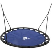 HUŚTAWKA OGRODOWA BOCIANIE GNIAZDO 120CM NIEBIESKA