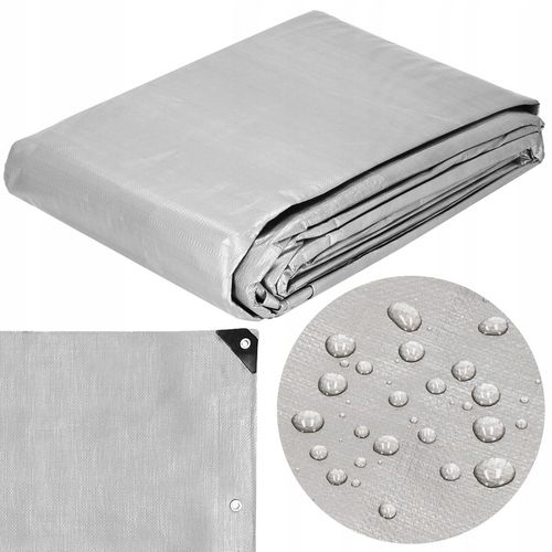 PLANDEKA PLANDEKI 3x4m SZARA WZMACNIANA 260G MOCNE OKRYCIE PŁACHTA na Arena.pl