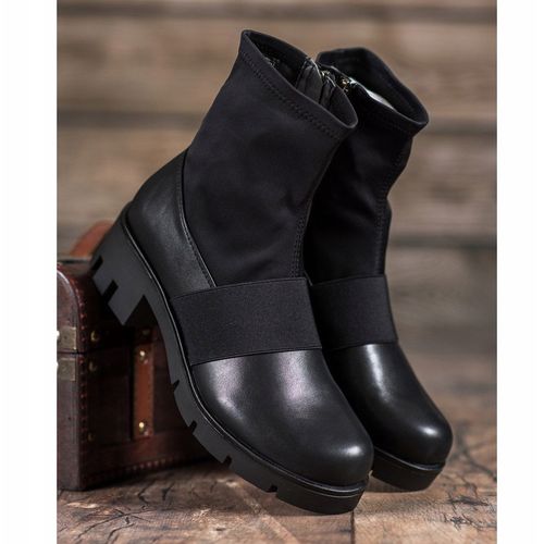 Czarne Botki Na Platformie r.40 na Arena.pl