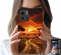 ETUI DO MOTOROLA EDGE 40 - SAFARI AFRYKA ZACHÓD SŁOŃCA PIĘKNE WIDOK