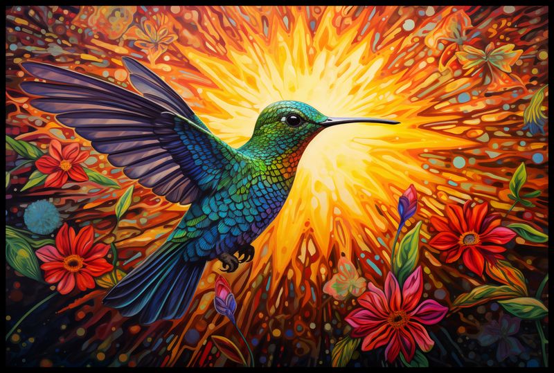 Plakat 91,5x61cm Koliber Barw zdjęcie 2