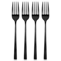 4x Widelczyki Czarne Deserowe Deserów Ciasta Małe Widelce Zestaw Widelców