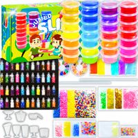 2X SLIME WIELKI ZESTAW DO ROBIENIA GLUTÓW 128W1 IDEALNY PRZENT DLA DZIECI X