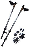 kije trekkingowe regulowane składane z szybkozłączką sport 145-72 cm