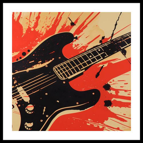 Plakat 60x60cm Gitara Elektryczna na Arena.pl