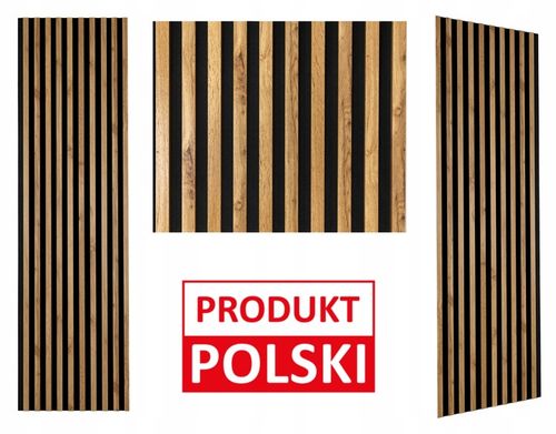 Lamele na Filcu Ścienne 275x58cm Panele Dekoracyjne 3D DĄB WOTAN i Inne na Arena.pl