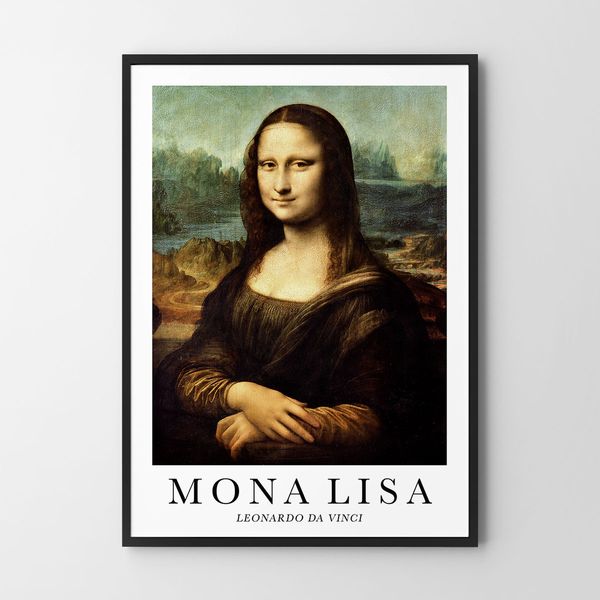 Plakat mona lisa da vinci 50x70 cm zdjęcie 6