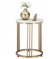 Stolik kawowy okrągły 41 x 41 x 51cm złoty