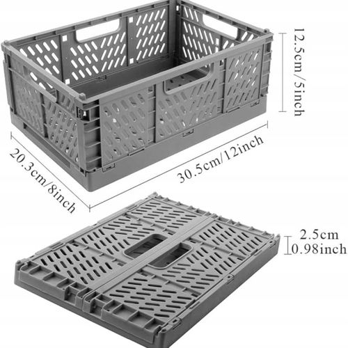 Kosz Koszyk Skrzynka Pojemnik Składany 30x20 Szary na Arena.pl