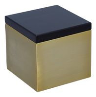 Stalowe złote pudełko na prochy Mini urna Zwykły