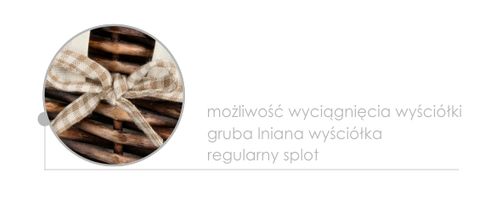 Kosz wiklinowy koszyk Wenge U026E na Arena.pl