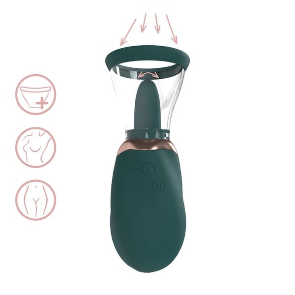 Boost - Rechargeable Vulva And Breast Pump - Forest Green zdjęcie 1