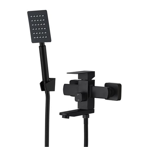 Bateria wannowa WEZER PRO3-02-BLACK z zestawem prysznicowym na Arena.pl